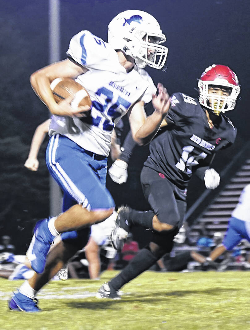 Defense shines as Blue Lions trounce Red Devils, 42-6 - Record Herald