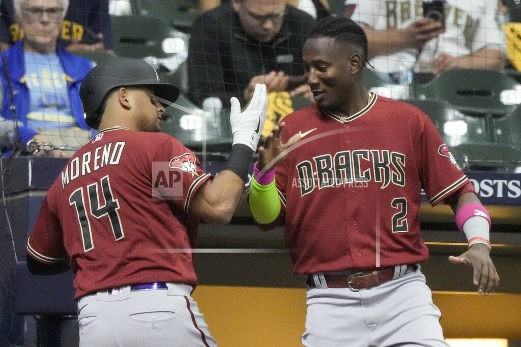 Diamondbacks hit Burnes hard to rally for 6-3 victory over Brewers in Wild  Card Series opener - Record Herald