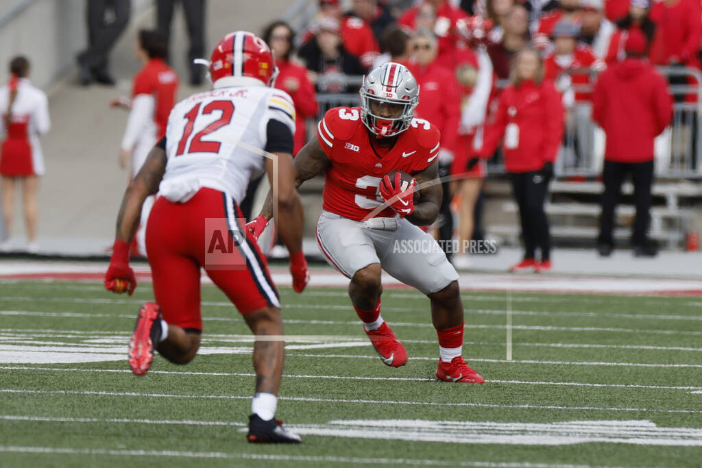 Ohio State's Marvin Harrison Jr. and Maryland's Mike Locksley