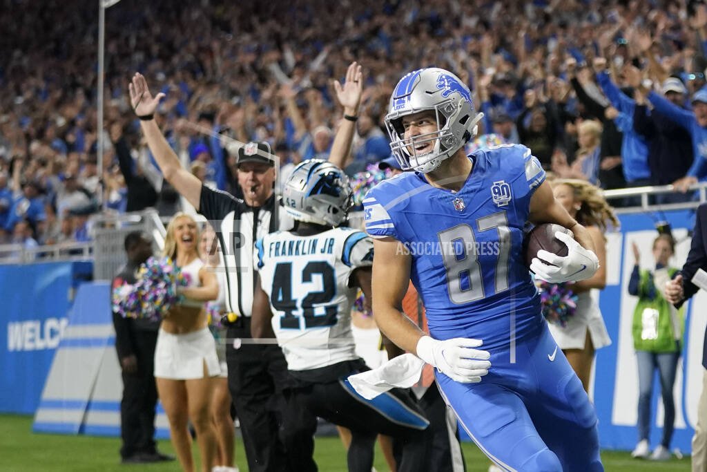 Jared Goff throws 3 TD passes, runs for score as Lions beat winless  Panthers, Sports