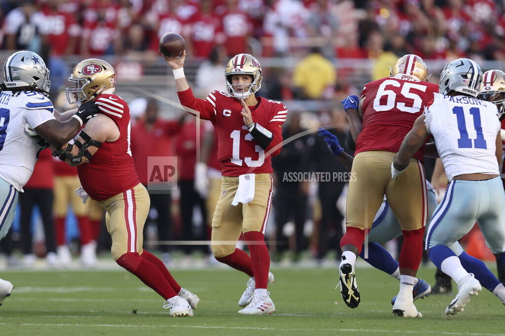 49ers QB Brock Purdy dealing with injury after winning 1st start